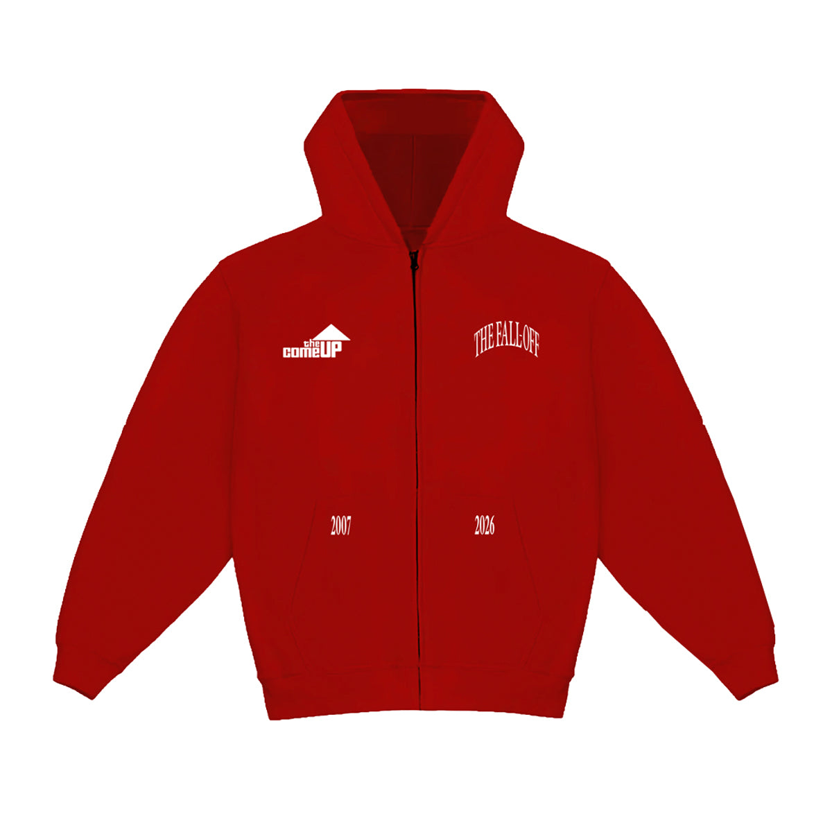 Red Thank You Zipup – The Fall-Off Tour Merch